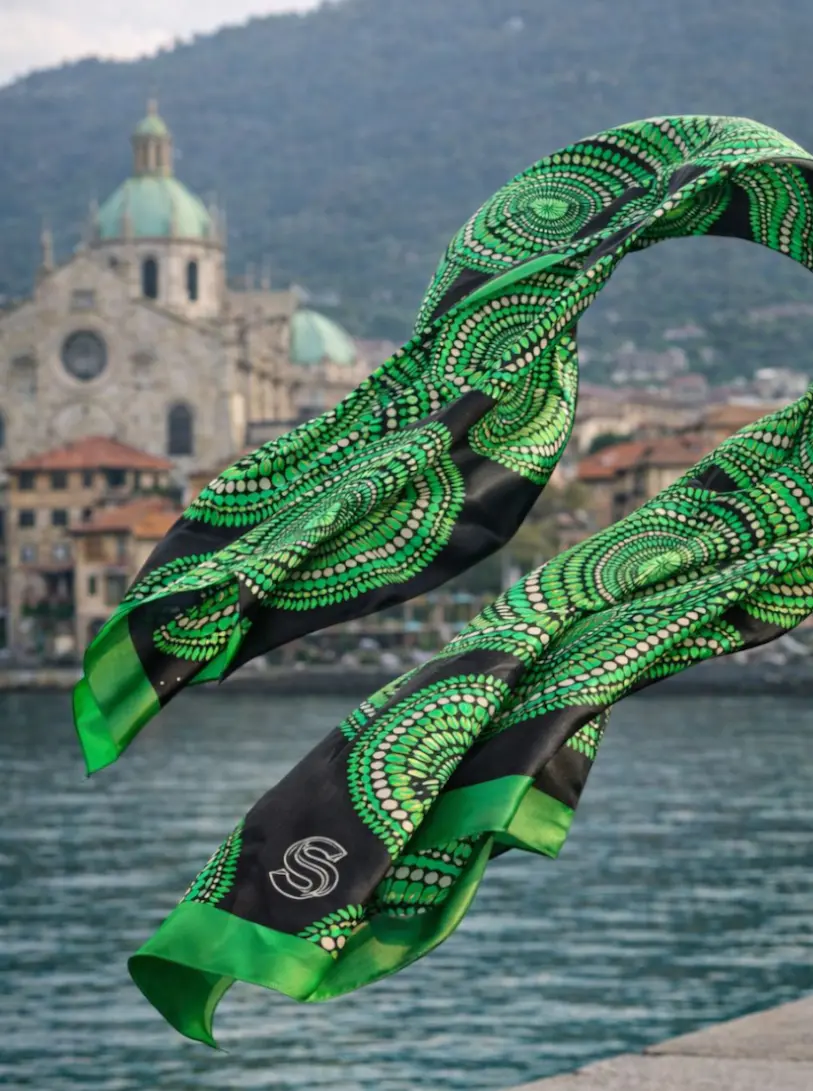 Galleria Seta Sole foulard di seta a Como sciarpa